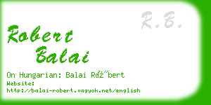 robert balai business card